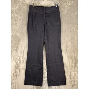 Y2K Express Editor Wide Waistband Flare Pants Low Rise Straight Through Hip Sz0‎
